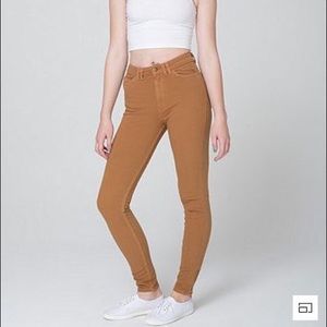 American Apparel 🌿 Side Zip Pants in Camel 🐪
